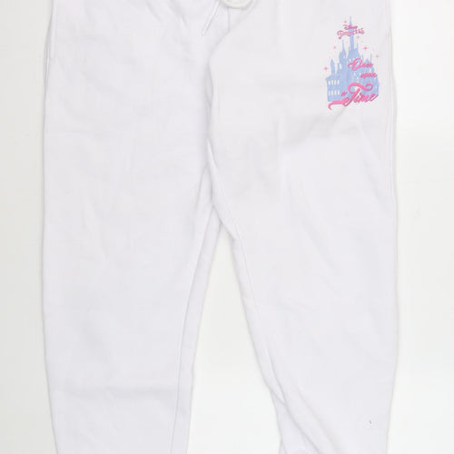 Disney Women's White Jogger Trousers M New