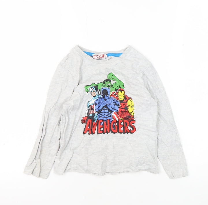 Marvel Boys Grey Avengers Long Sleeve T-Shirt 4-5 Years