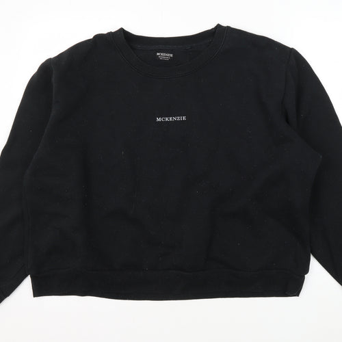 McKenzie Unisex Black XL Pullover Sweatshirt