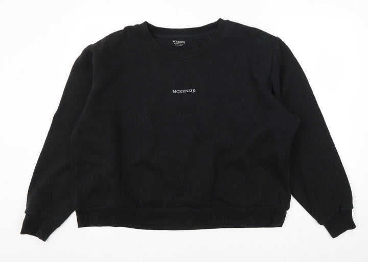 McKenzie Unisex Black XL Pullover Sweatshirt