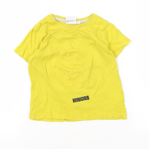 Boys Yellow Minions Graphic T-Shirt 2-3 Years