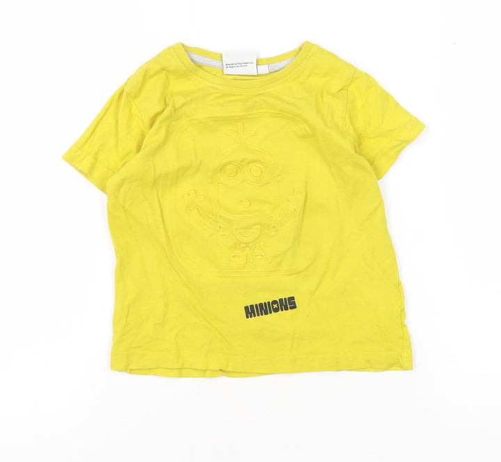 Boys Yellow Minions Graphic T-Shirt 2-3 Years