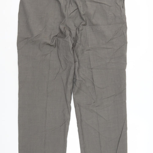 Marks and Spencer Men's Brown Wool Trousers Size 28