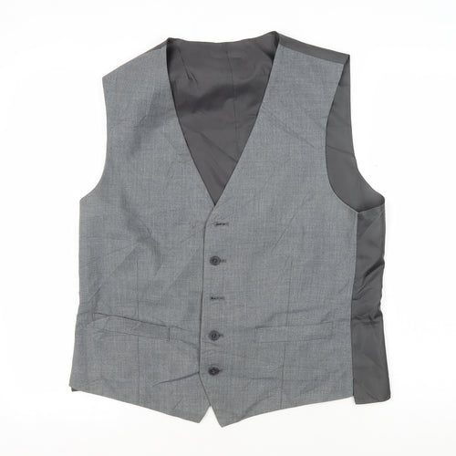 Occasions Men's Grey Waistcoat 40 Regular