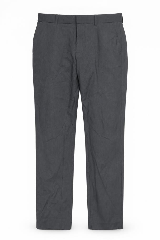 Front view of Topman Men's Grey Skinny Trousers 34 L