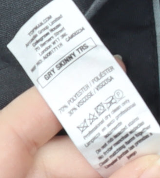 Topman Men's Grey Skinny Trousers 34 L