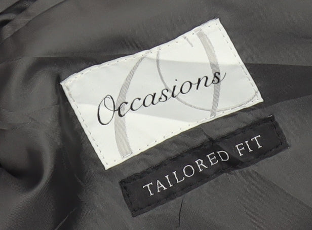 Occasions Men's Grey Blazer, Size 40 Regular Fit