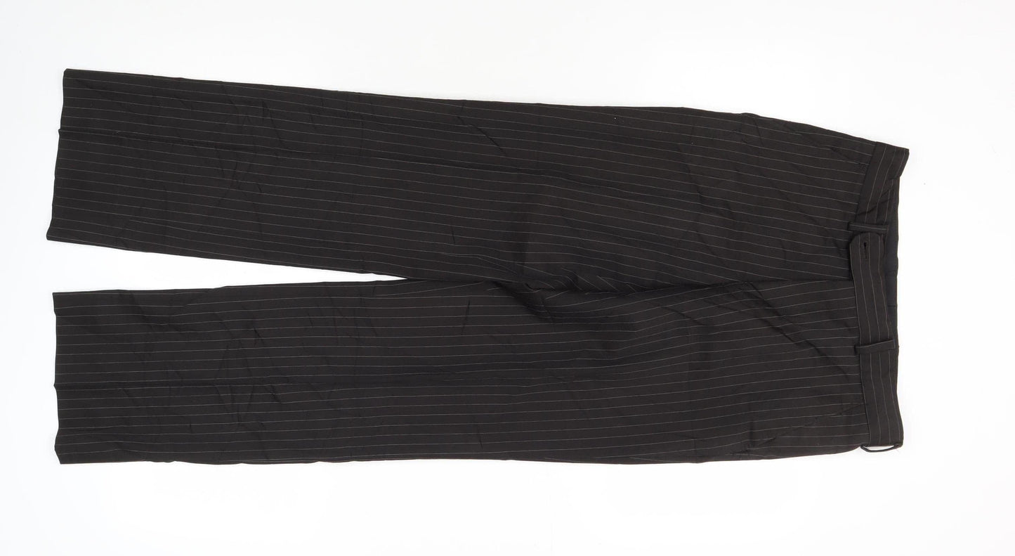 Burton Men's Black Striped Dress Pants Size 28