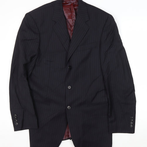 Austin Reed Men's Blue Striped Blazer 38 Regular