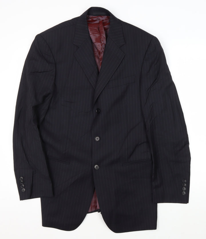Austin Reed Men's Blue Striped Blazer 38 Regular