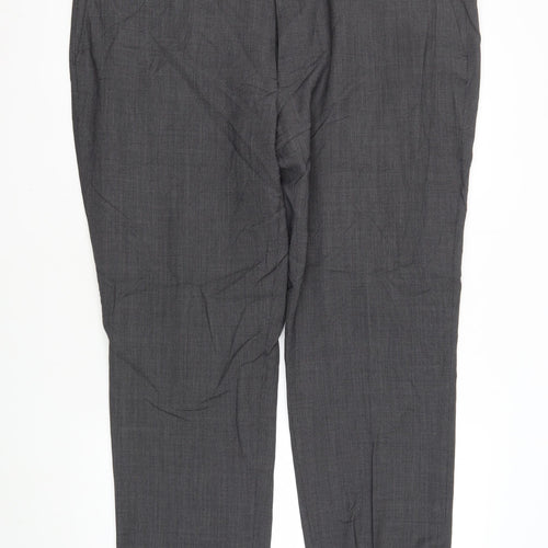Brook Taverner Men's Grey Dress Pants, Size 44R