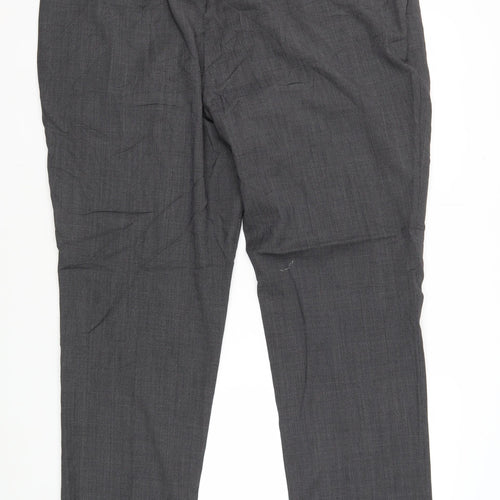 Brook Taverner Men's Grey Dress Pants, Size 44R