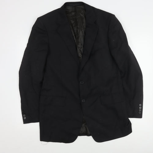 Marks and Spencer Men's Black Wool Jacket 40L
