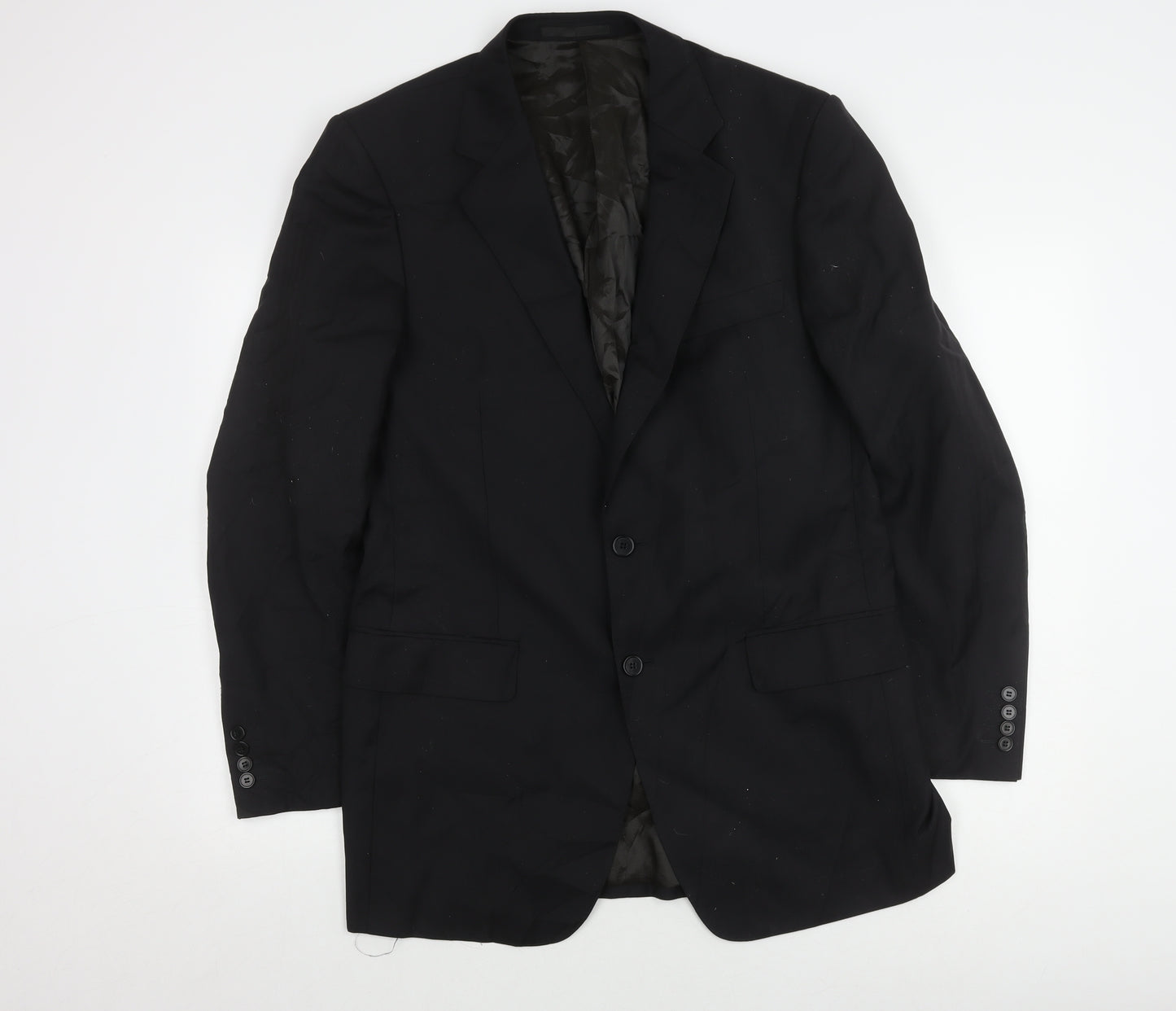 Marks and Spencer Men's Black Wool Jacket 40L