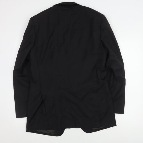 Marks and Spencer Men's Black Wool Jacket 40L