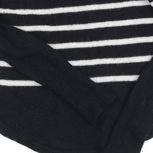 Jigsaw Women's Black Cashmere Roll Neck Jumper, Small