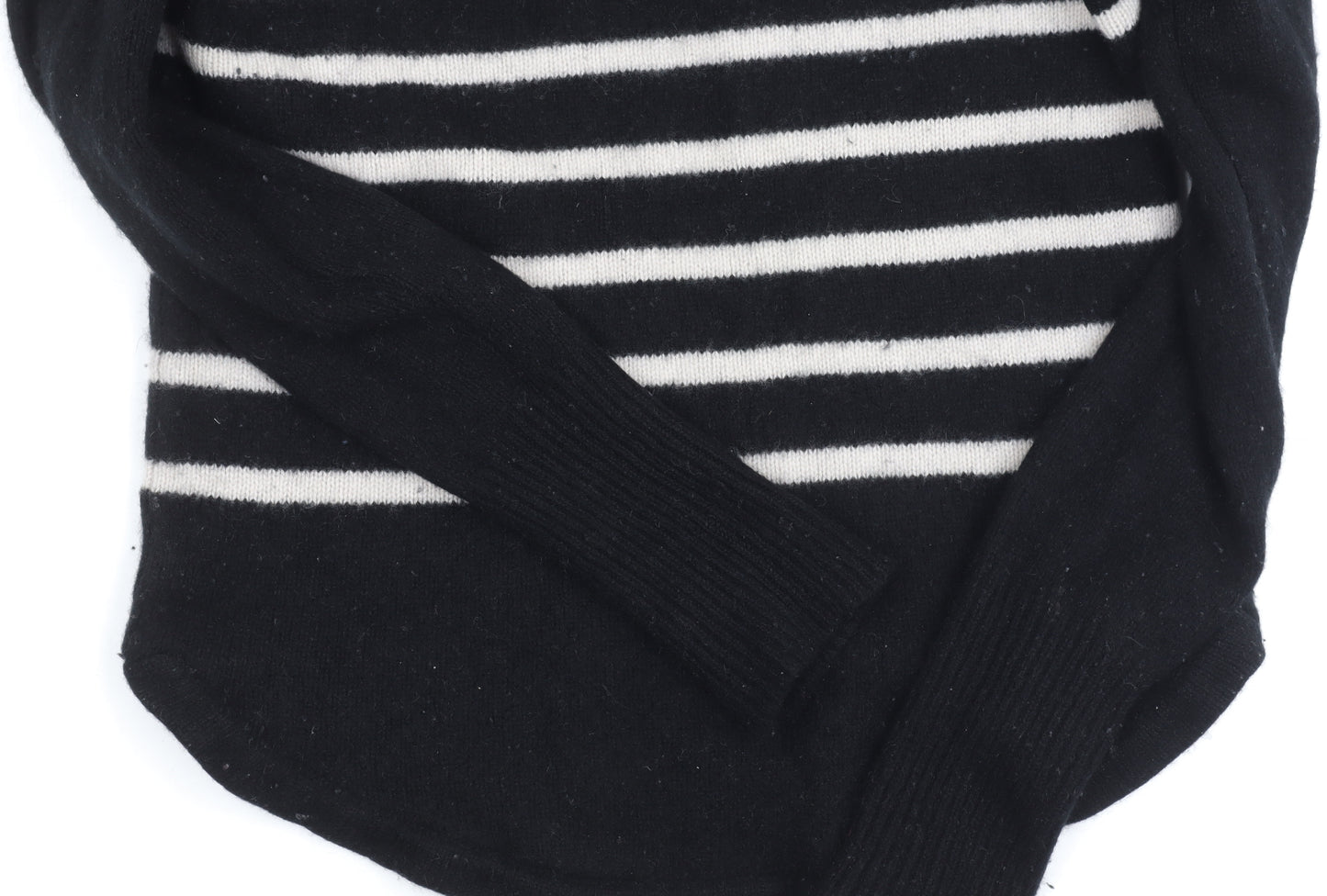 Jigsaw Women's Black Cashmere Roll Neck Jumper, Small