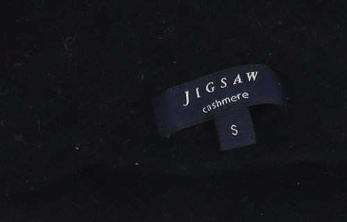 Jigsaw Women's Black Cashmere Roll Neck Jumper, Small