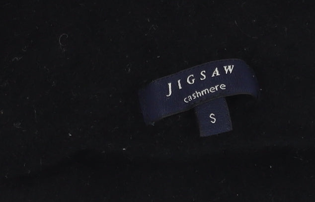 Jigsaw Women's Black Cashmere Roll Neck Jumper, Small