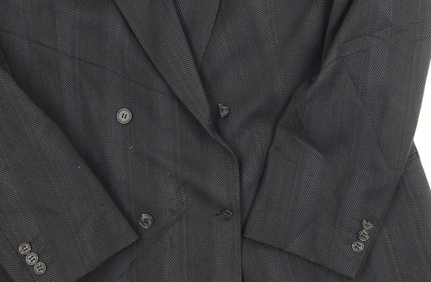 Anthony Loretto Men's Black 42R Peak Lapel Blazer