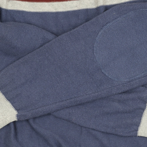 Crosshatch Men's XL Blue Pullover Jumper, Crew Neck