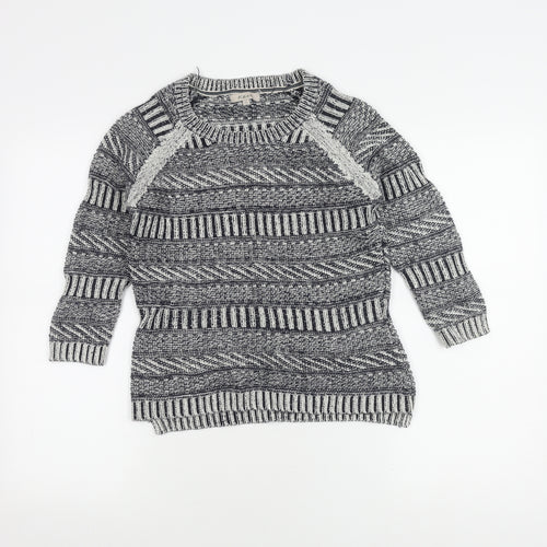 Kew Boys Grey Pullover Knit Jumper, Size S, Casual Autumn Wear