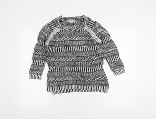 Kew Boys Grey Pullover Knit Jumper, Size S, Casual Autumn Wear