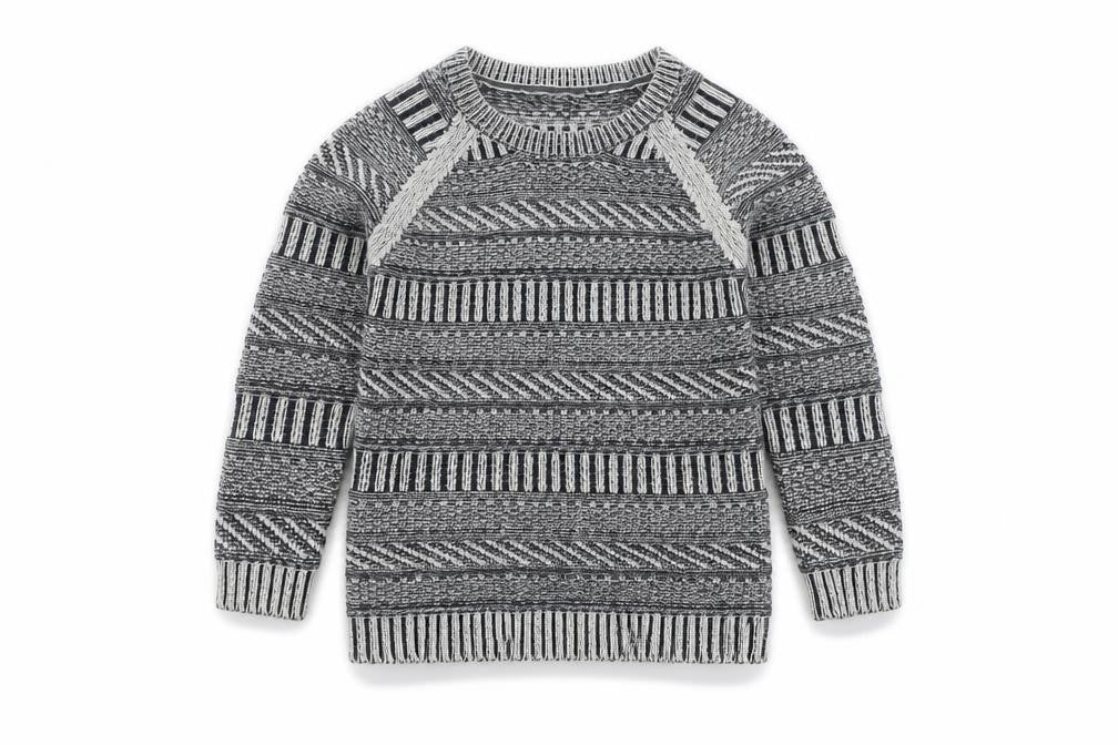 Kew Boys Grey Pullover Knit Jumper, Size S, Casual Autumn Wear