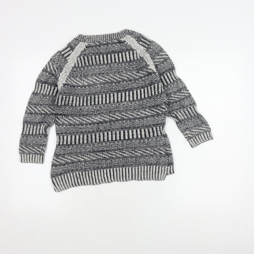 Kew Boys Grey Pullover Knit Jumper, Size S, Casual Autumn Wear