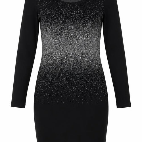 Oasis Women's Black Bodycon Dress, Size L, Long Sleeve
