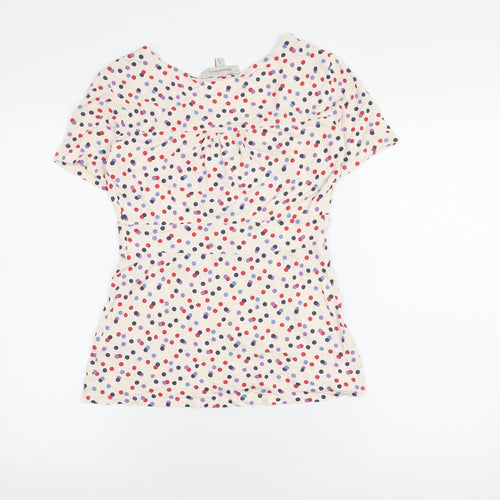 Pepperberry Women's Multicoloured Polka Dot Top Size 8