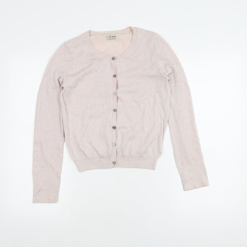 Next Pink Girls Cardigan - Size 13 Years, Button Closure