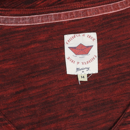 Mint Velvet Women's Red A-Line Dress Size 14