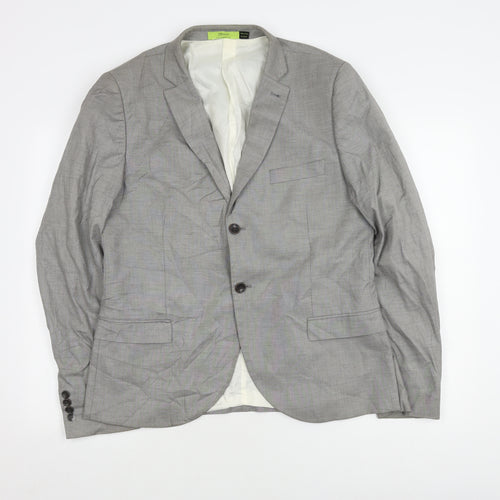 Topman Grey Men's Blazer 42 Regular Fit