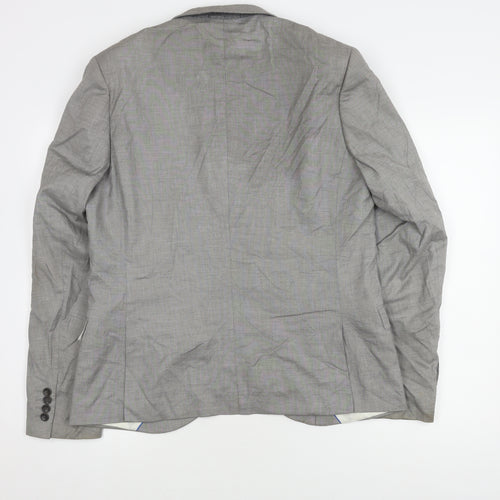 Topman Grey Men's Blazer 42 Regular Fit