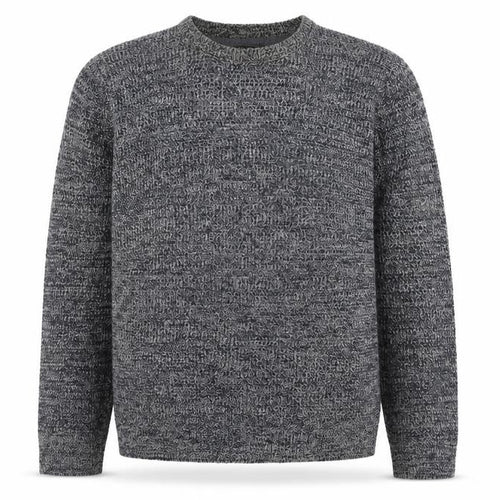 Brave Soul Men's Grey Acrylic Crew Neck Jumper M