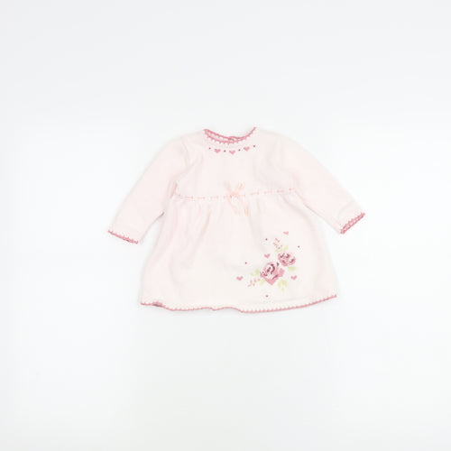 Dylan & Abby Girls Pink Floral Dress 3-6 Months