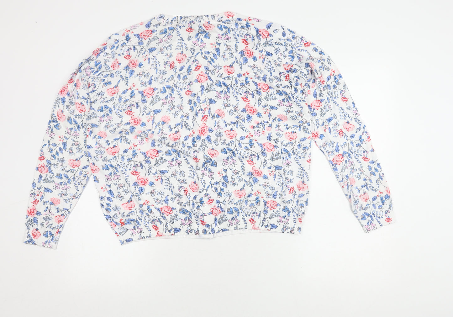Joules Women's Floral Cardigan, Multicoloured, Size 18