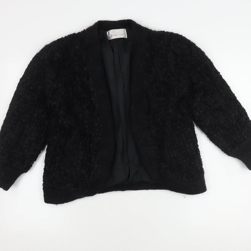 Knit One Women's Black Cardigan, Size S, Open Style
