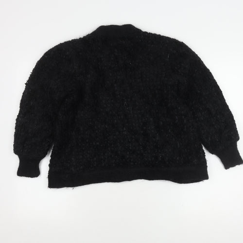 Knit One Women's Black Cardigan, Size S, Open Style