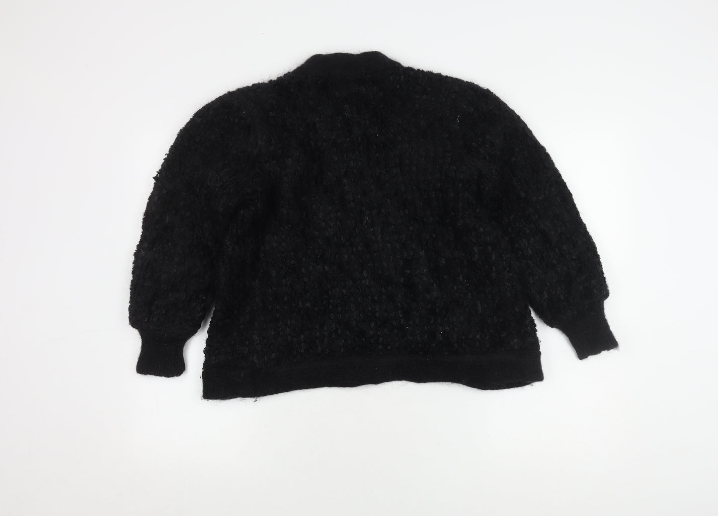 Knit One Women's Black Cardigan, Size S, Open Style