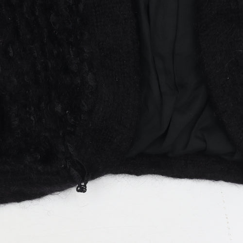 Knit One Women's Black Cardigan, Size S, Open Style