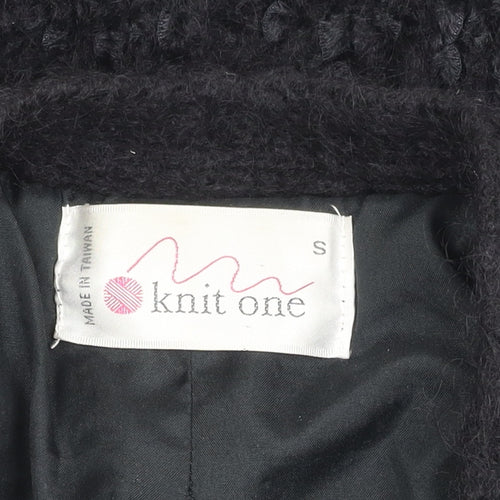 Knit One Women's Black Cardigan, Size S, Open Style