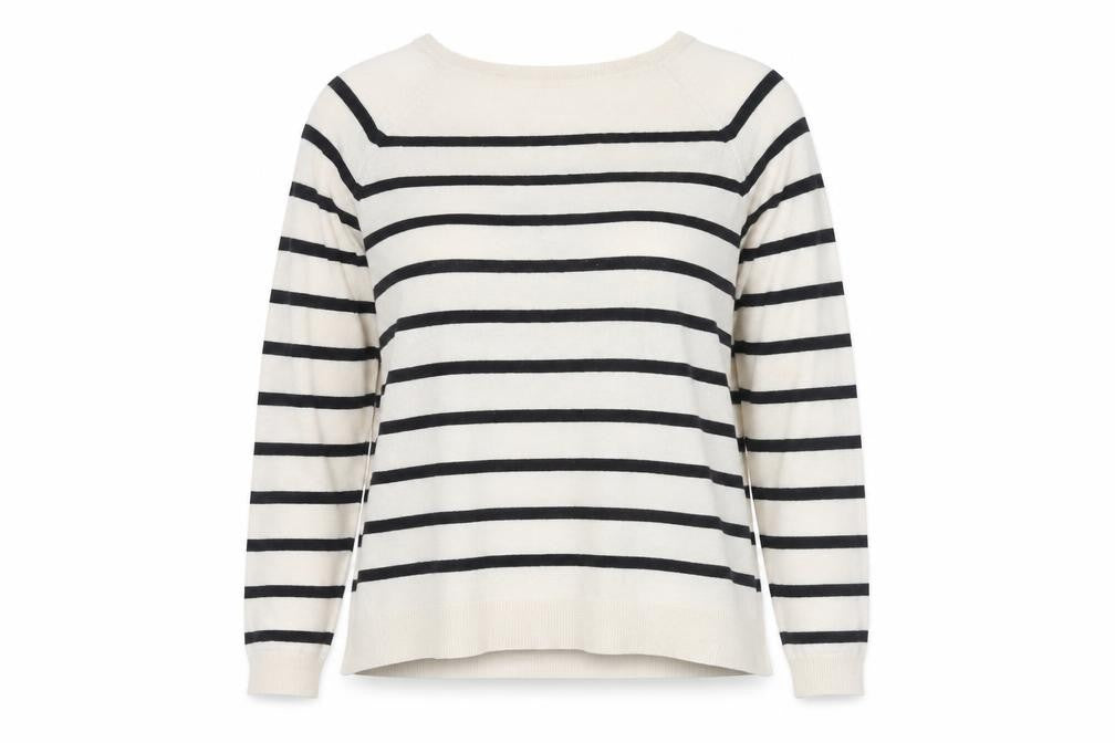 Front view of Zara Women's Multicoloured Striped Jumper M