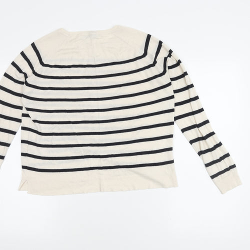 Zara Women's Multicoloured Striped Jumper M