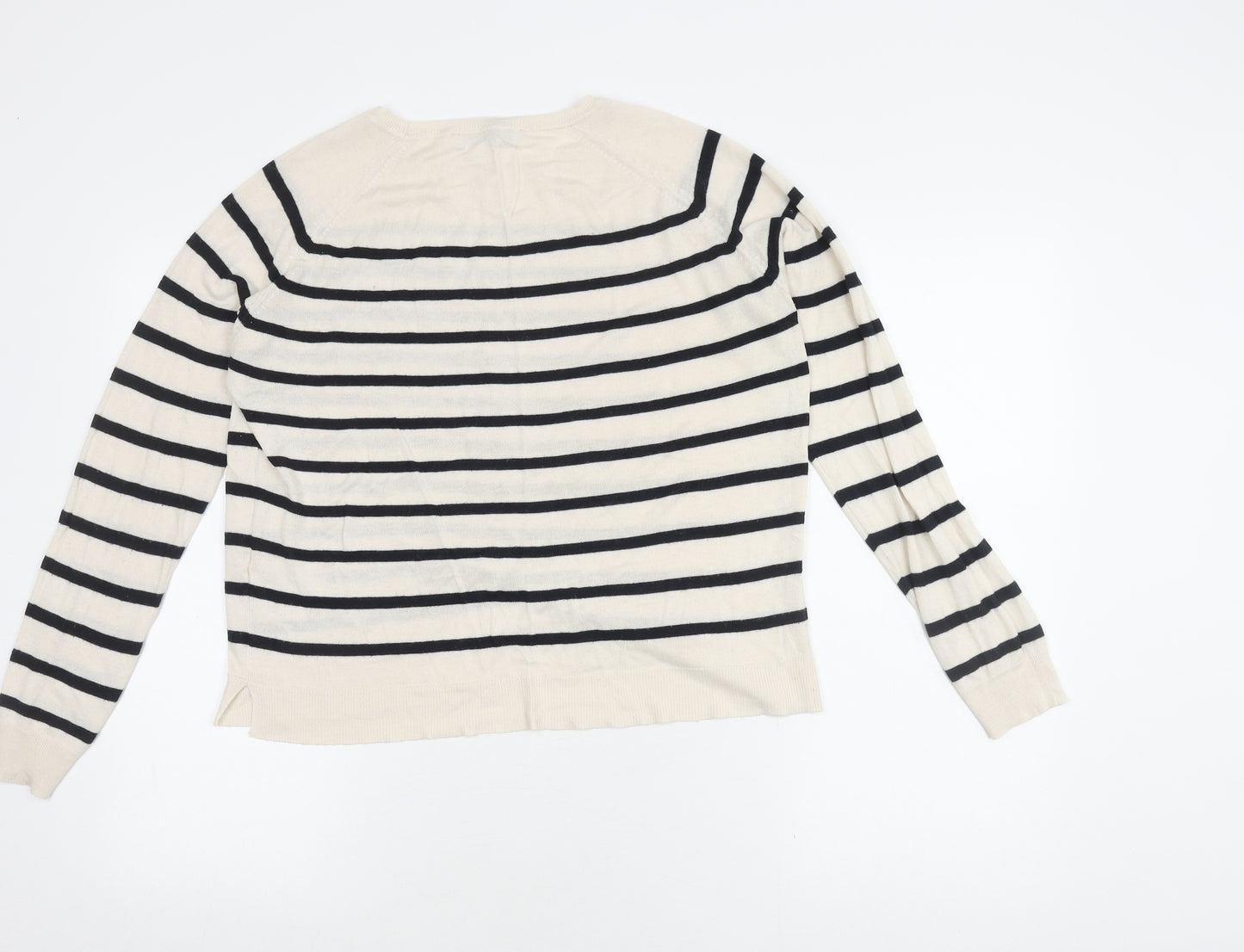 Zara Women's Multicoloured Striped Jumper M