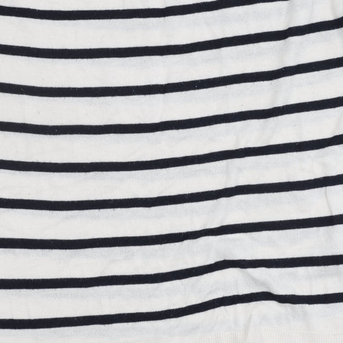 Zara Women's Multicoloured Striped Jumper M