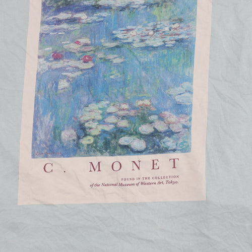 Pull & Bear Men's Art Graphic Blue T-Shirt L