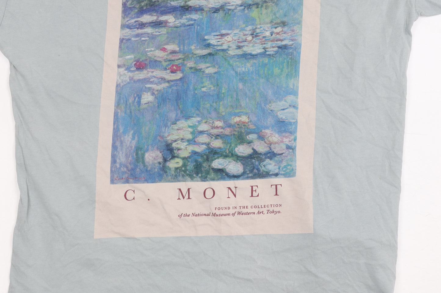 Pull & Bear Men's Art Graphic Blue T-Shirt L