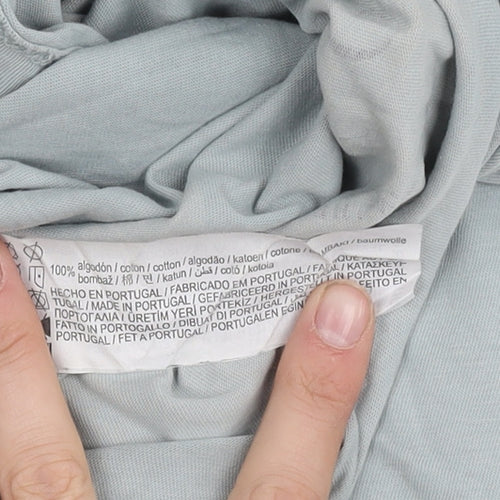 Pull & Bear Men's Art Graphic Blue T-Shirt L